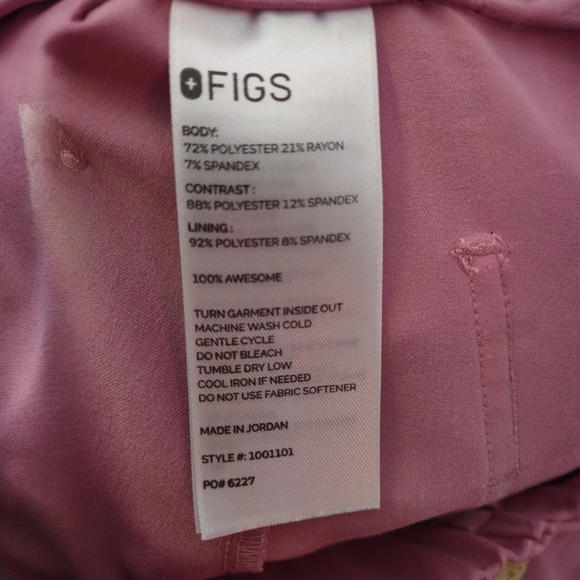 Figs Chalk Pink Uman Relaxed Jogger - Picture 5 of 5